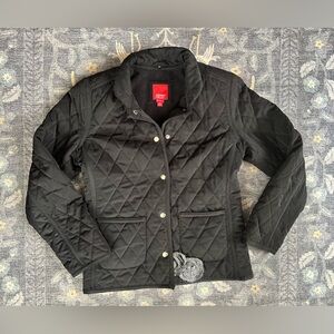 Esprit Outerwear black quilted jacket with appliqué